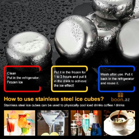 Металлический заменитель льда "Whiskey stones"